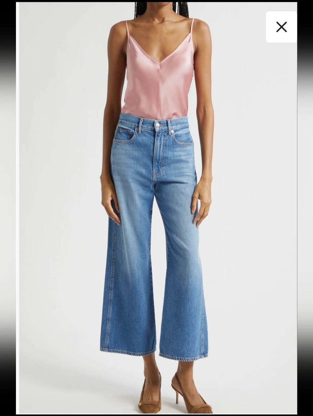 Veronica beard Taylor wide leg cropped, high-rise size 30